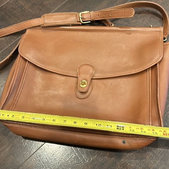 COACH Vintage ‘96 Beekman Briefcase/Laptop Bag Brown Gold - Picture 14 of 16
